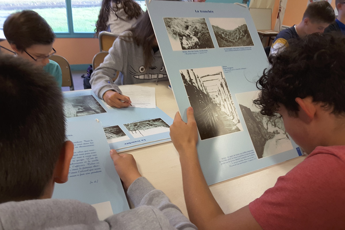 Atelier pédagogique proposé par le service éducatif