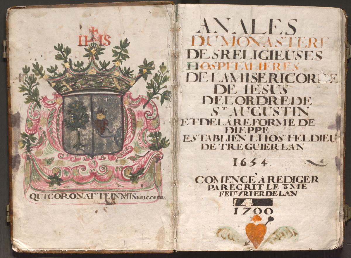 Annales du couvent des Augustines de Tréguier, 1700 – 1922. (AD22, 224 J) 