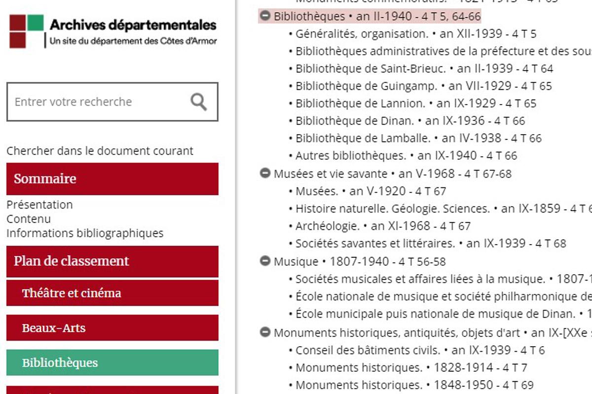 Aperçu de l'inventaire du 4 T publié sur le moteur de recherche
