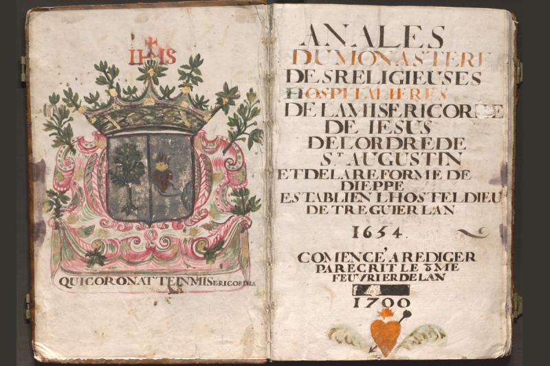 Annales du couvent des Augustines de Tréguier, 1700 – 1922. (AD22, 224 J)