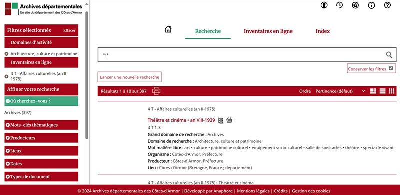 Aperçu de l'inventaire du 4 T publié sur le moteur de recherche Aperçu de l'inventaire du 4 T publié sur le moteur de recherche