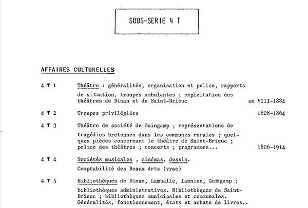 Aperçu de l'ancienne version de l'inventaire du 4 T Aperçu de l'ancienne version de l'inventaire du 4 T