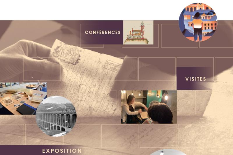 Visuel de la programmation culturelle d'automne 2025 des Archives départementales