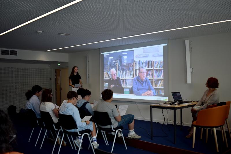 Les élèves du collège Charles Brochen de Pontrieux ont présenté l'histoire de leur établissement, juin 2026