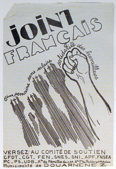 Tract relatif à la grève des ouvriers de l’usine du Joint Français à Saint-Brieuc, mai 1972. (AD22, 158 J 82, fonds de la CFDT)