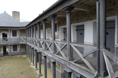 L'association Gwin Zegal, centre d''art et de recherche photographique déménage dans l''ancienne prison de Guingamp rénovée et dotée d''une salle d''exposition. Guingamp. (Photo : Thierry Jeandot, mars 2019)