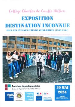 Exposition Destination inconnue pour les enfants juifs de Saint-Brieuc (1940-1944)