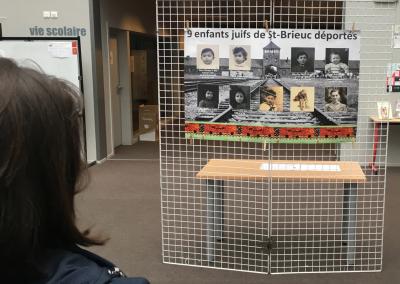 L'exposition sur les enfants juifs de Saint-Brieuc réalisée par le collège d'Hillion