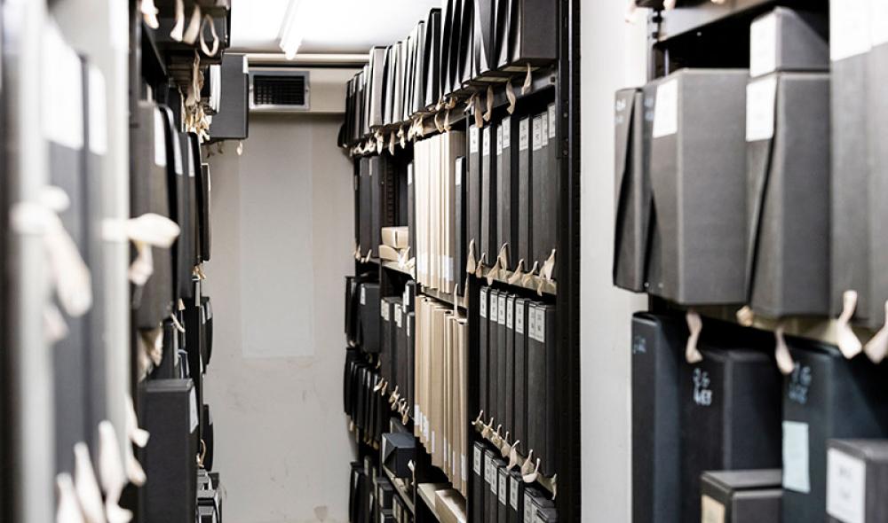 Un magasin d'archives. Photo : Yoan Briere
