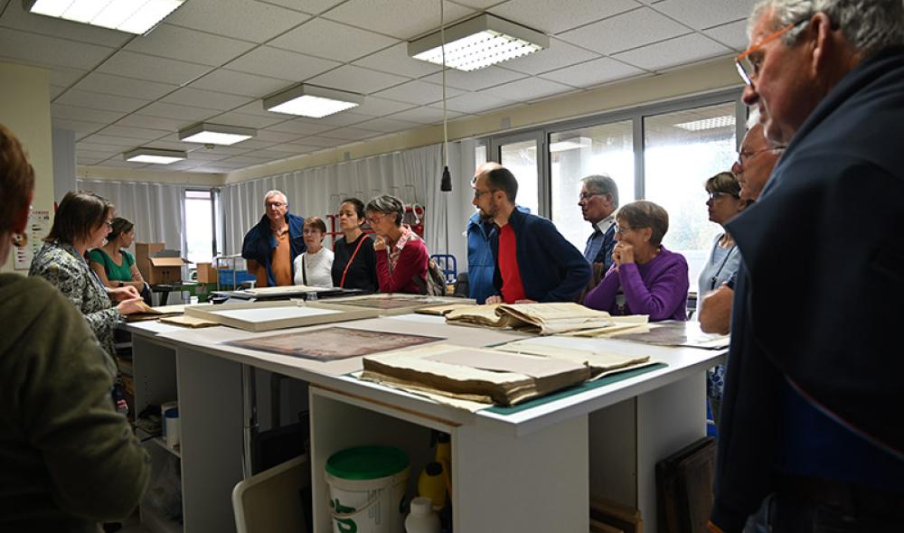 Visite guidée des Archives à l'occasion des Journées européennes du matrimoine et du patrimoine. Photo : AD22